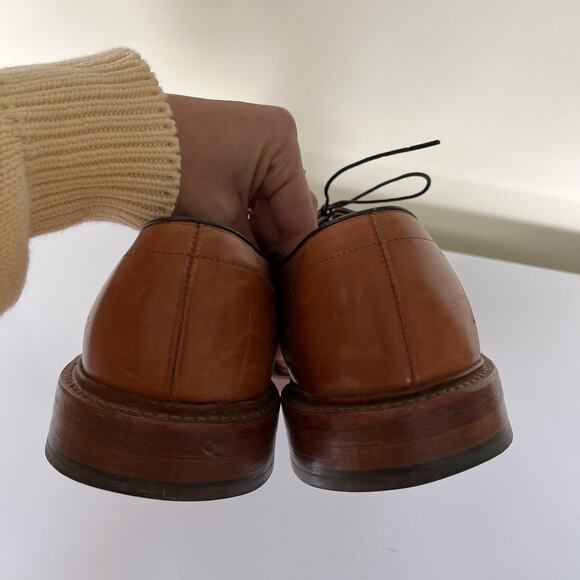 Allen Edmonds Hillcrest Shoes Mens Size 10.5 Leather Split Toe Derby 45140 - Picture 6 of 10